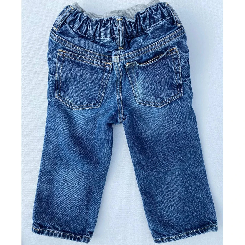 Gap BabyGap Toddler Boys Pull-Up Cotton Straight Leg Jeans (Size 18-24M)